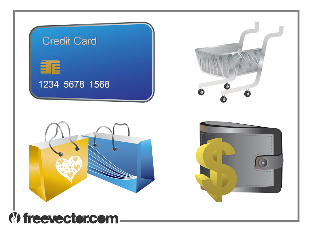 Money And Shopping Set