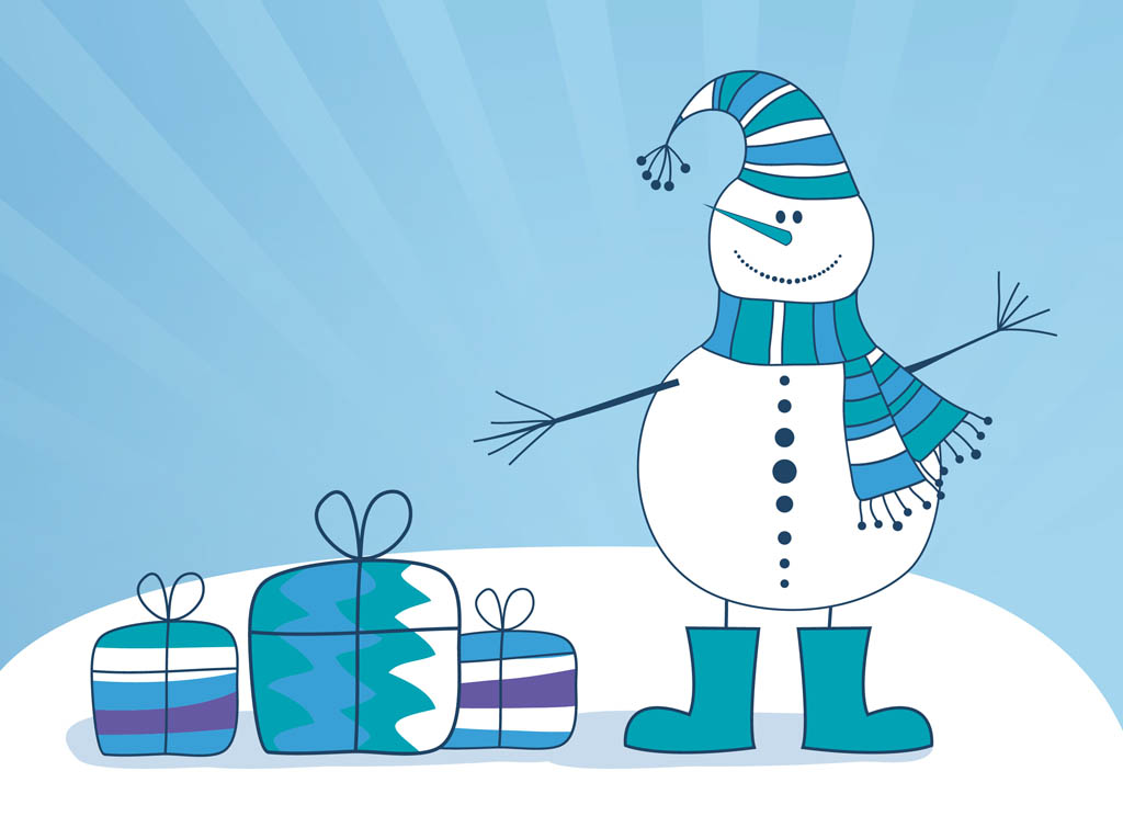 Vector Snowman