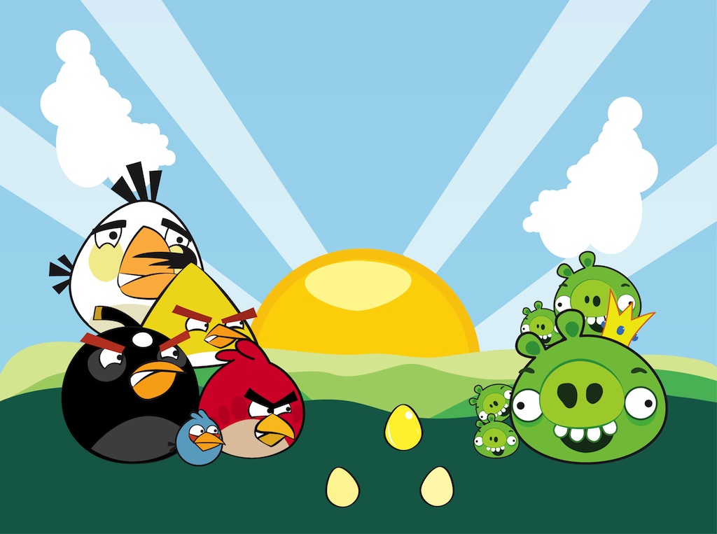Angry Birds Characters Vector Vector Art & Graphics 
