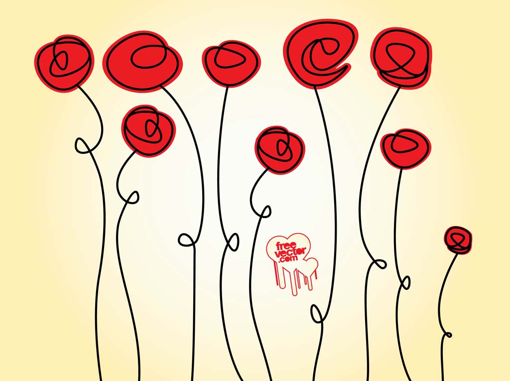 Download Rose Doodles Vector Art & Graphics | freevector.com
