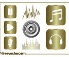 Music And Sound Graphics Set