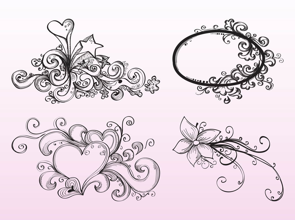 Hand Drawn Ornaments