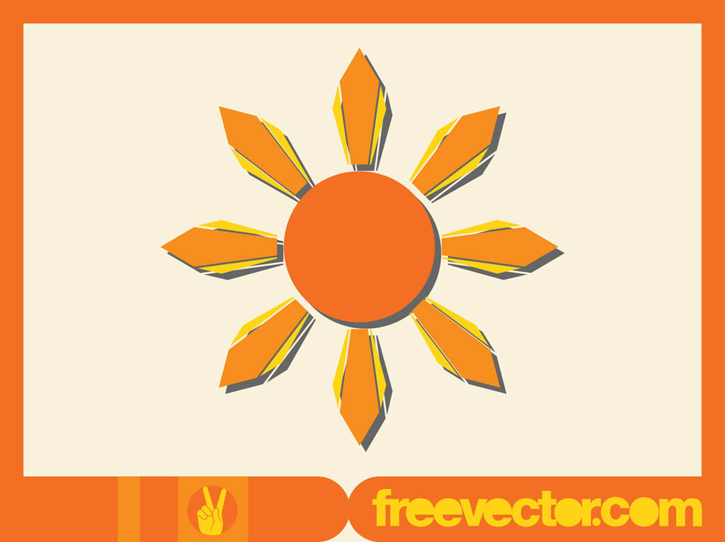 Sun Icon Vector Graphics