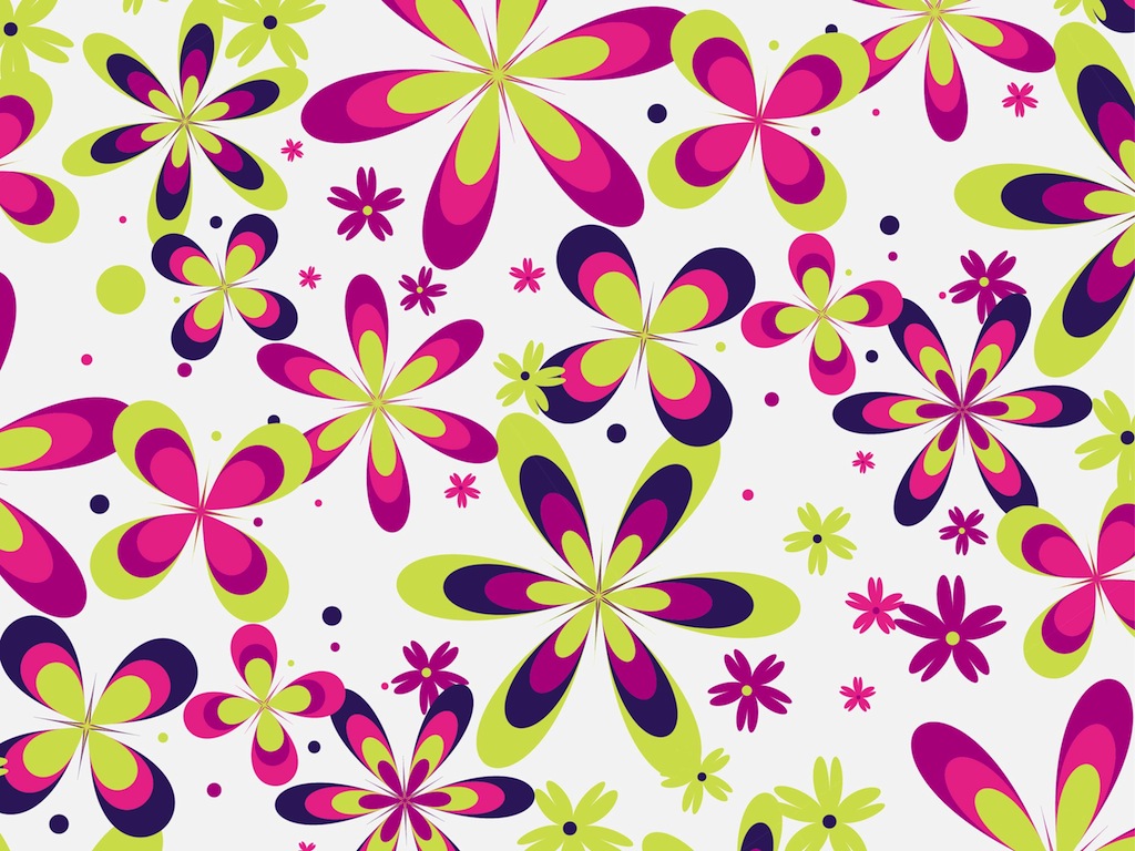 Cute Floral Pattern Vector