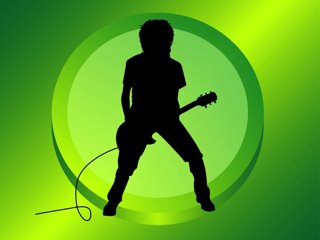 Guitar Player Silhouette