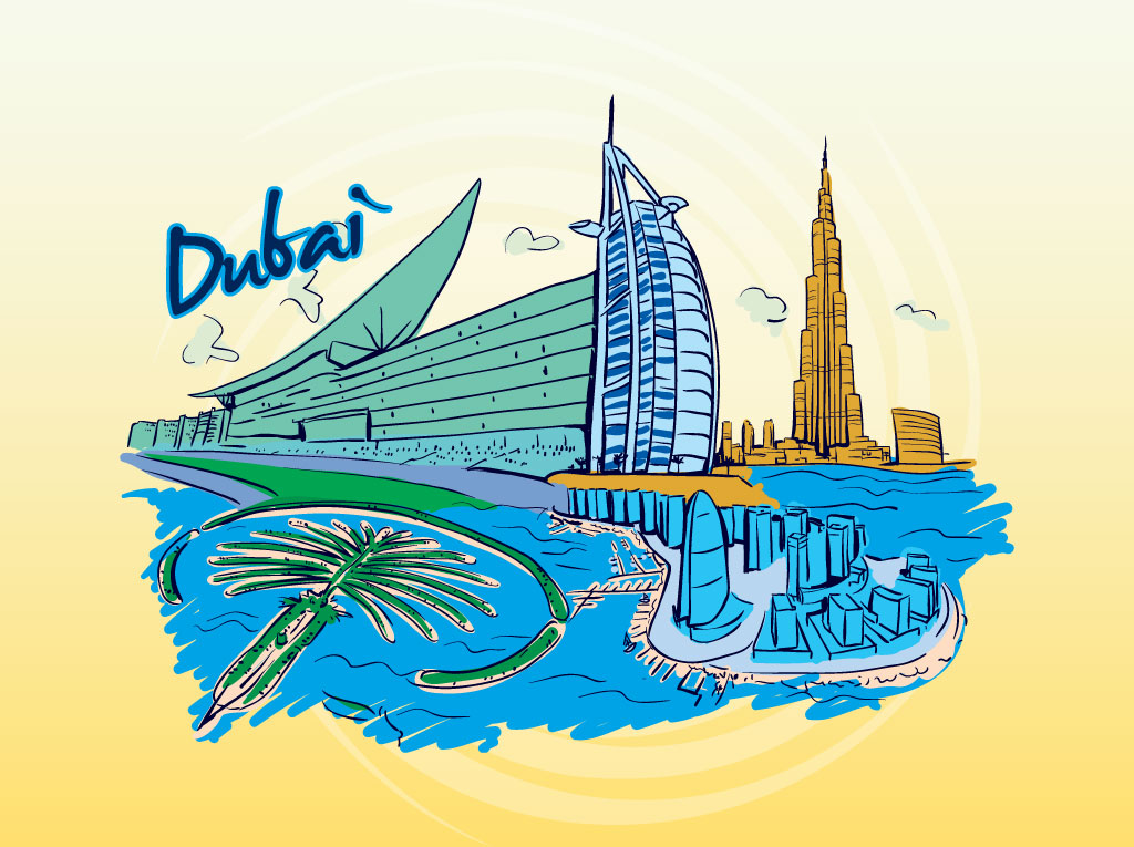 Dubai Travel Graphic