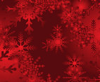 Red Snow Background
