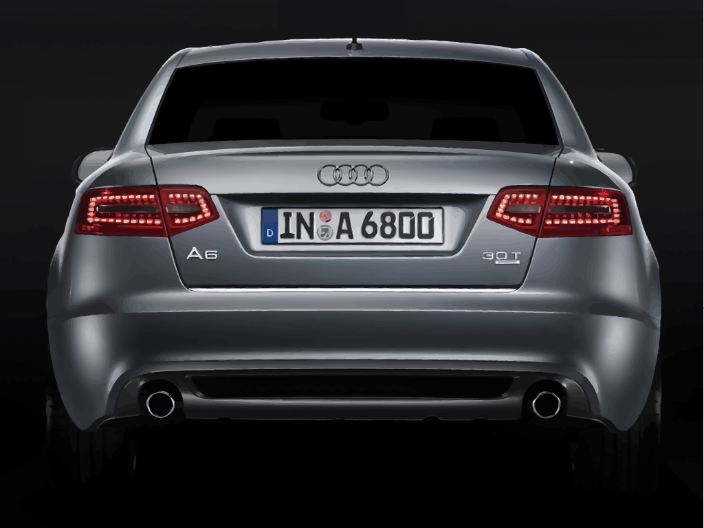 Silver Audi A6 3.0T Back