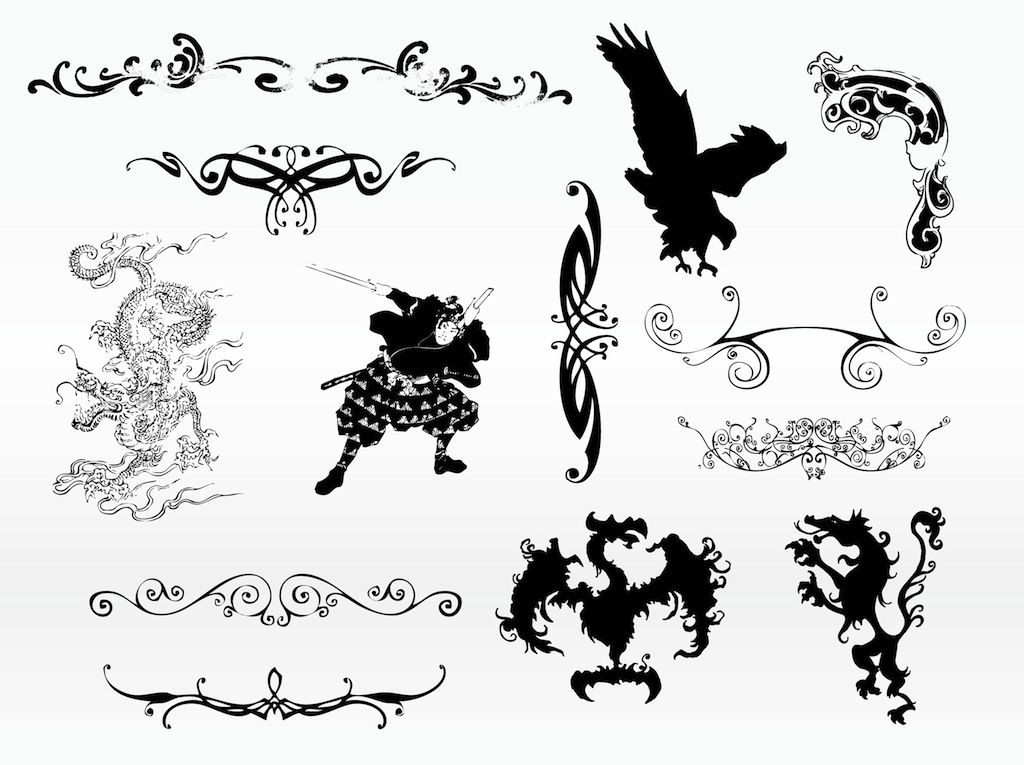 Cool Tattoo Designs Vector Art & Graphics 