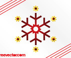 Snowflake With Flowers