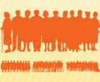 Crowds Silhouettes Graphics