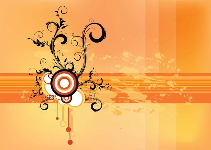 Grunge Scroll Vector Wallpaper