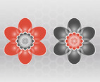 Floral Icons Vector