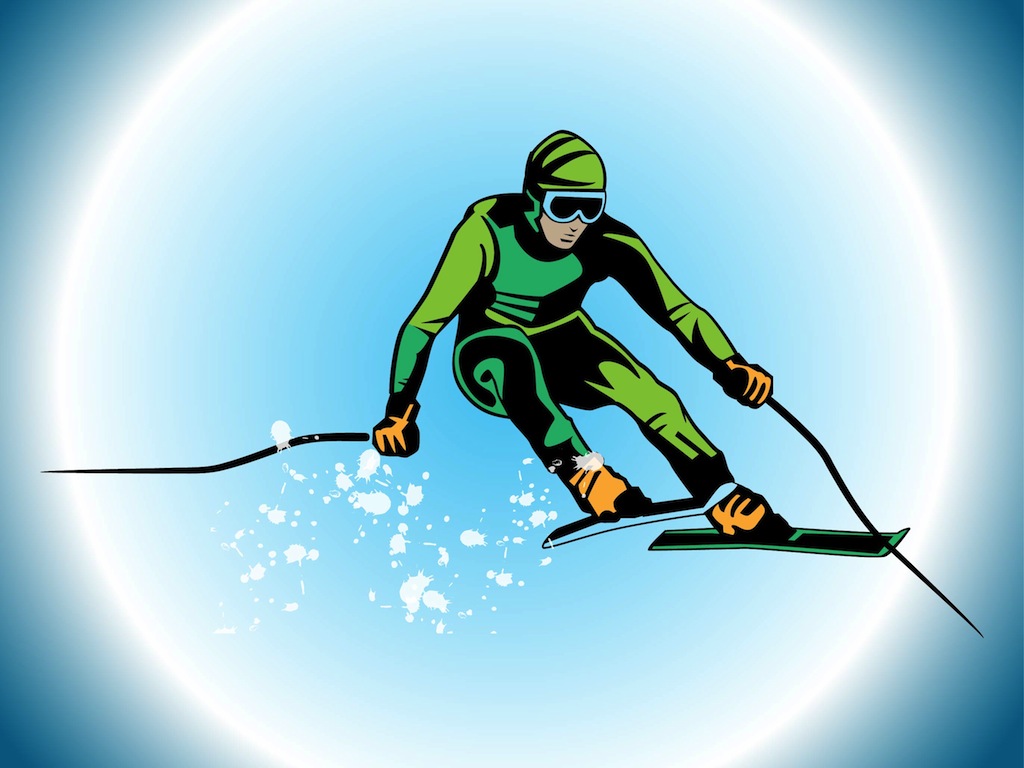 Skier Vector