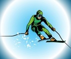 Skier Vector