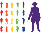 Professions Silhouettes Set