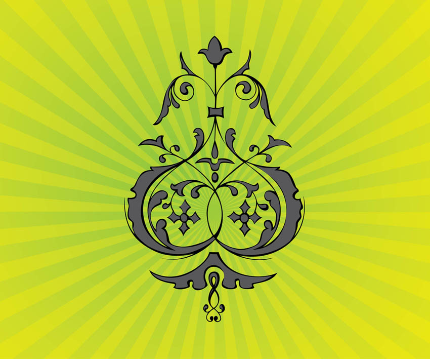 Psychedelic Flower Ornaments