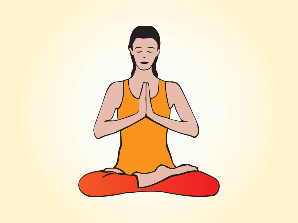 Vector Yoga Woman