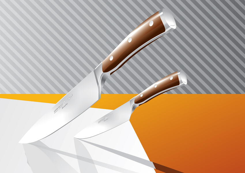 Kitchen Knives Vector Art & Graphics | freevector.com
