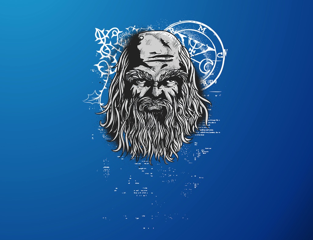 Old Man Vector Graphic