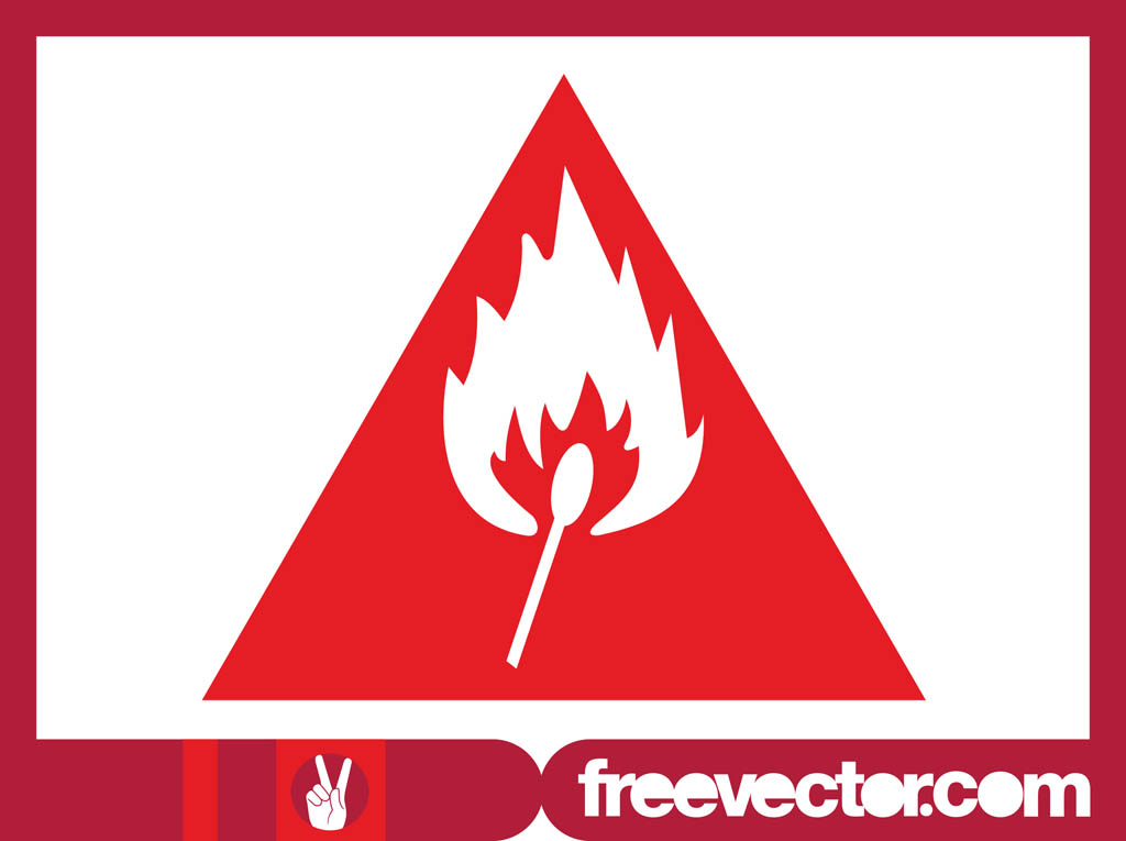 Download Free Fire Hazard Warning Sign Vectors and other types of Fire Haza...