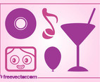 Party Icons Vector