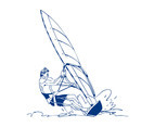 Windsurfing Man Design