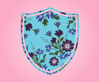 Shield With Flowers