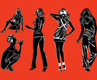Fashion Models Silhouettes Pack