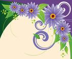 Background With Purple Flowers