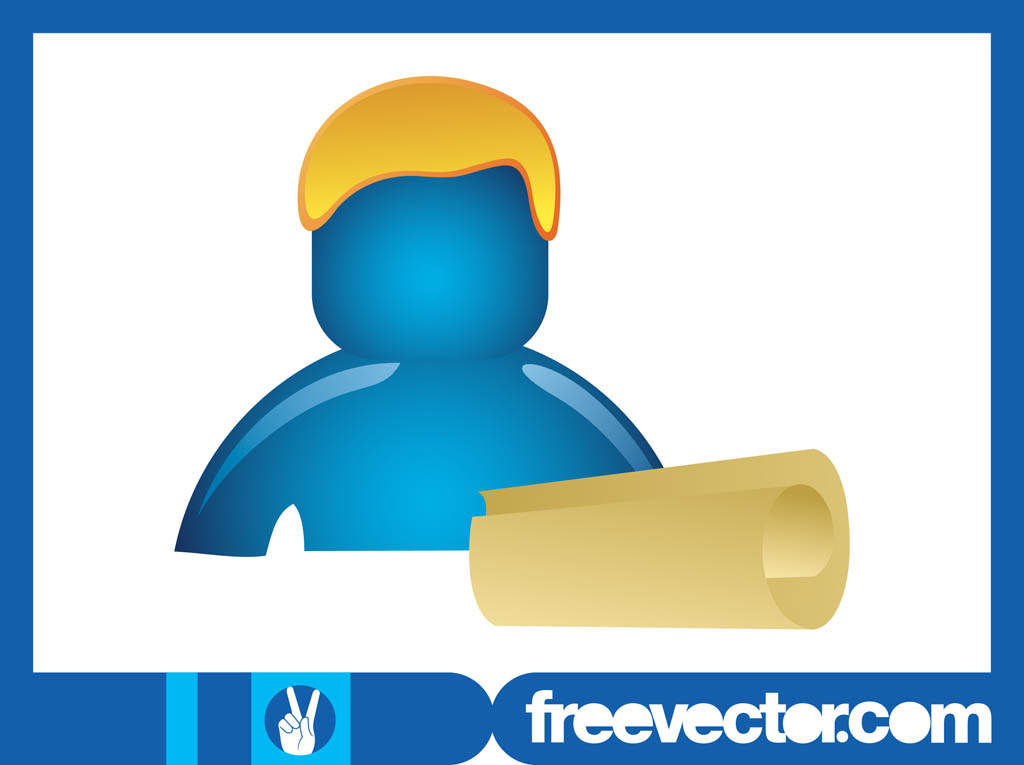 Person With Paper Scroll