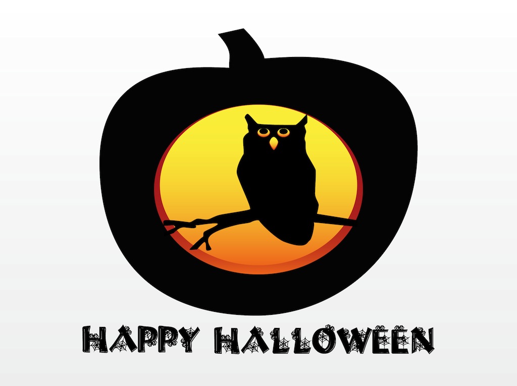 Halloween Pumpkin With Owl