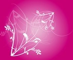 Pink Floral Vector