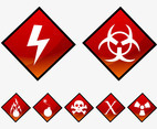 Hazard Symbols Vectors