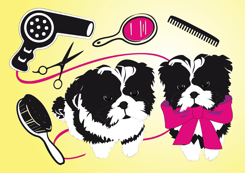 free clipart of dog grooming - photo #27