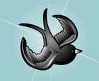 Tattoo Bird Vector Image