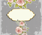 Free Vector Vintage Roses Background