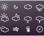 Weather Flat Icon Vectors