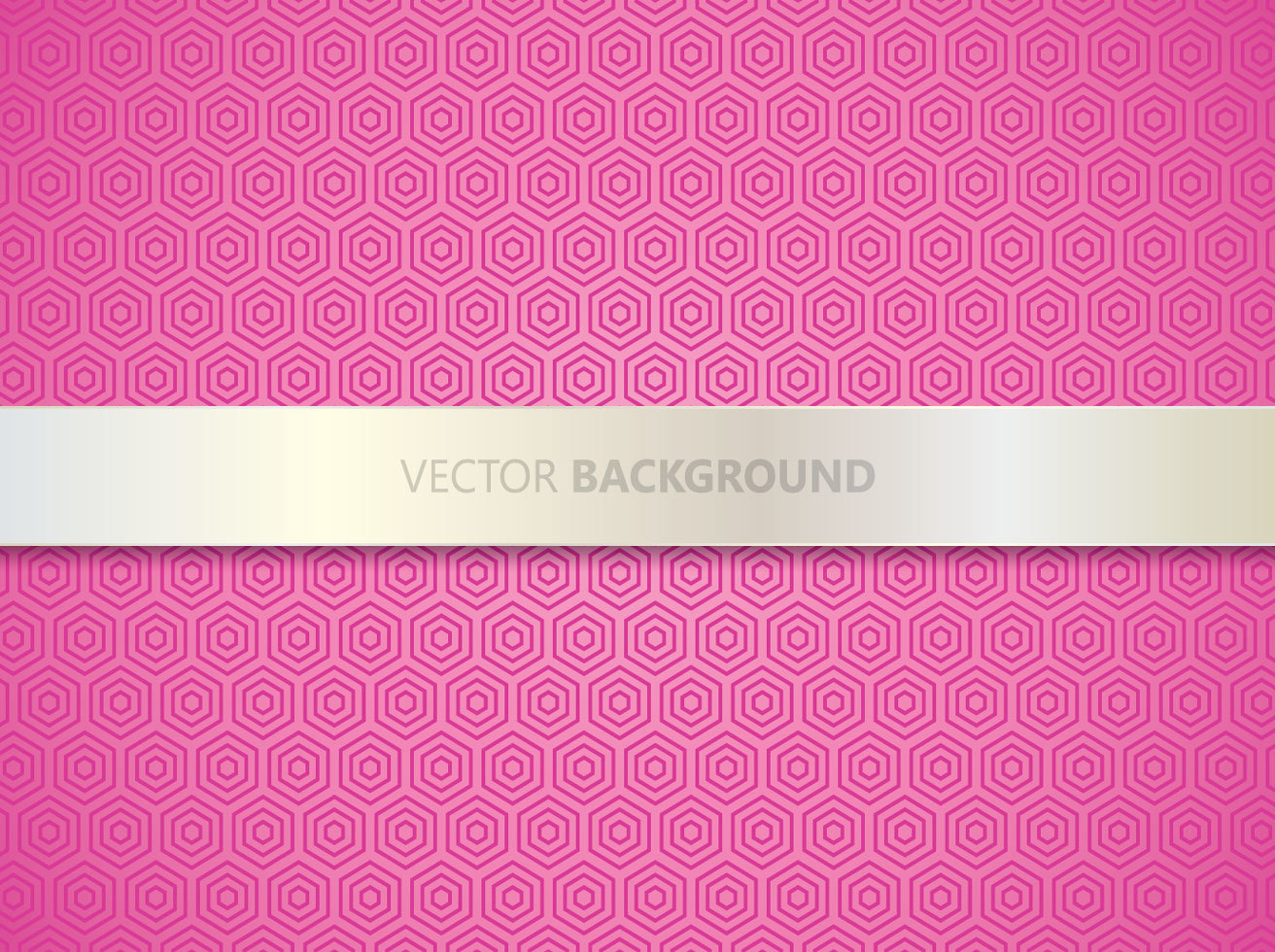 Hexagon Pink Background