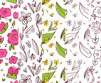 Floral Background Pattern Set