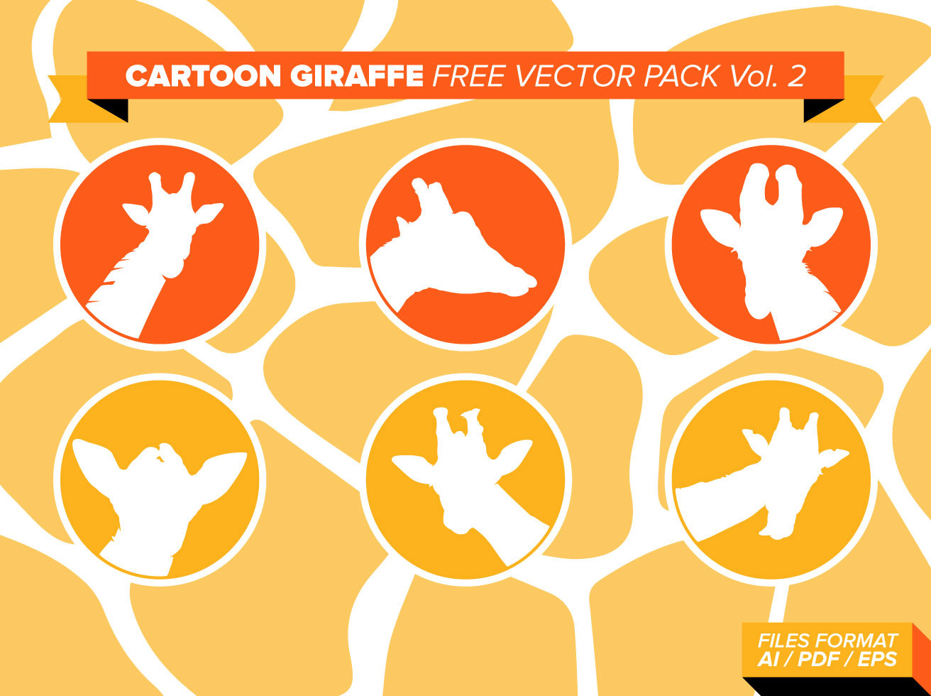 Cartoon Giraffe Free Vector Pack Vol. 2