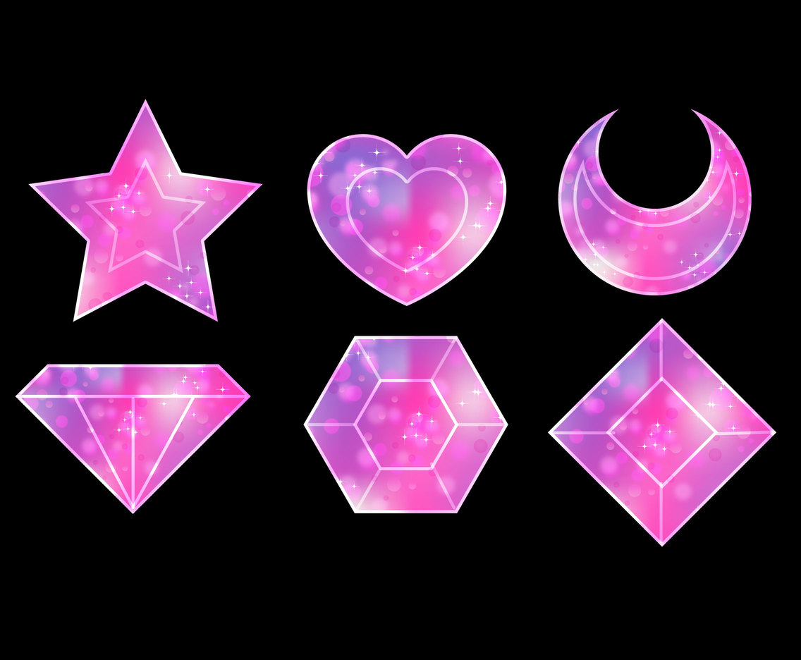 Pink Sparkles Galaxy Icon Set