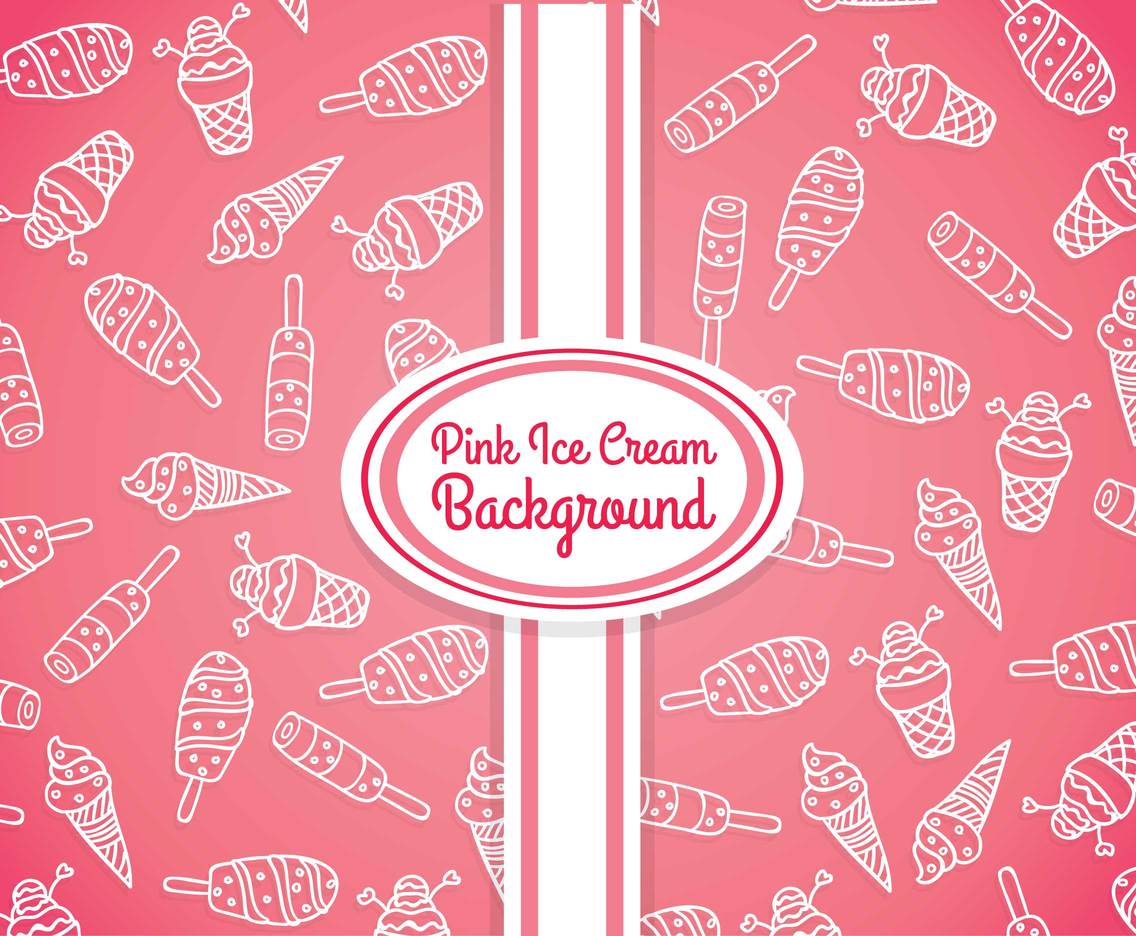 Pink Ice Cream Background