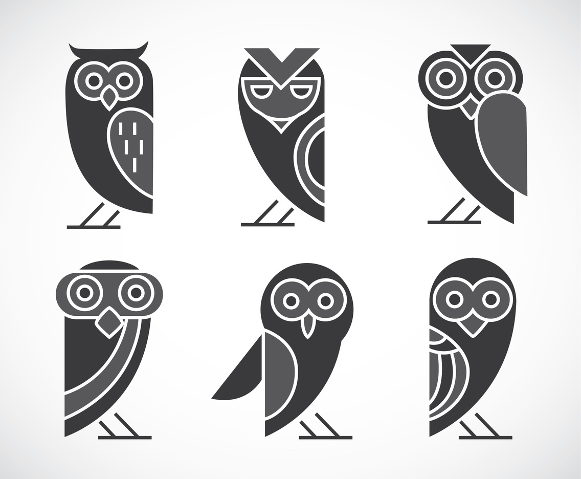 Owl Vector Sets Vector Art And Graphics
