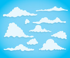 Clouds In Blue Sky Vector