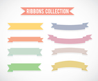 Colorful Ribbons Set Vector