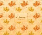 Free Vector Autumn Background With Watercolor Leaves
