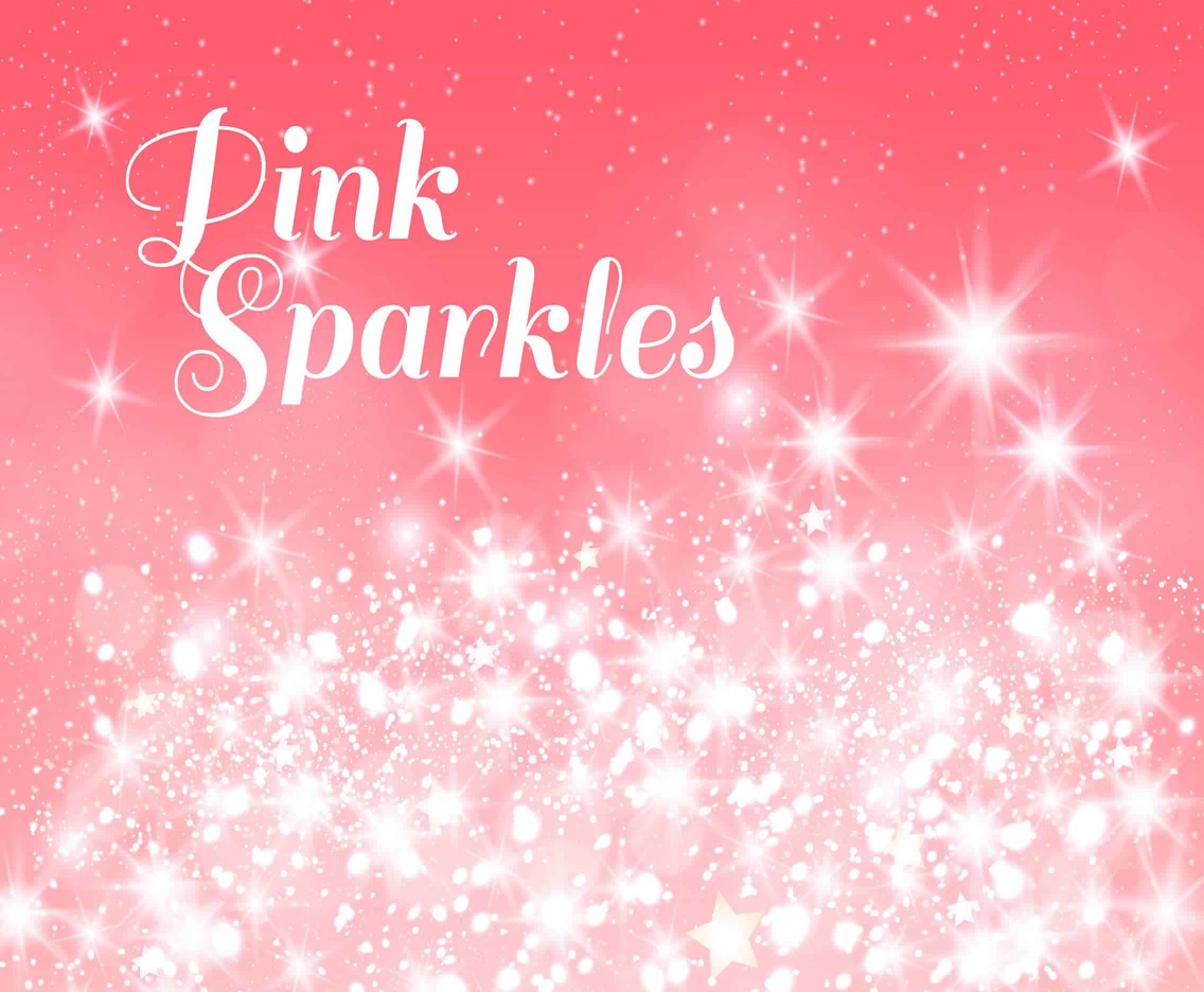 Vector Pink Background With Glowing Stars