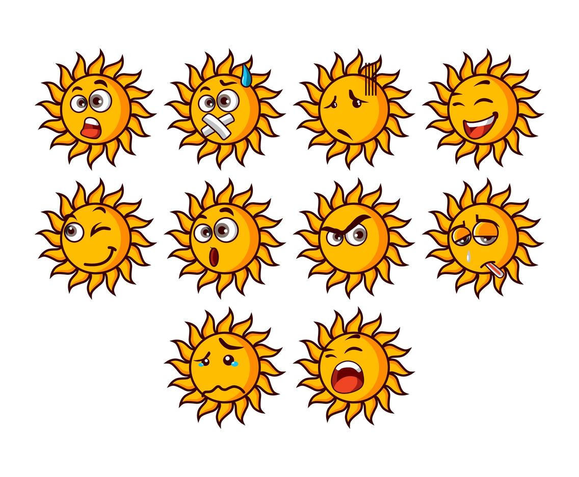 Cartoon Sun Vector
