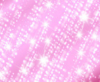 Vector Pink Sparkles Background With Glow Stars
